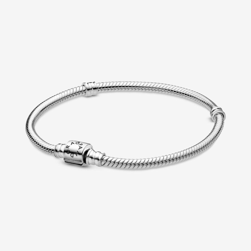 Pandora | Moments Barrel Clasp Snake Chain Bracelet